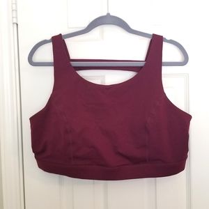 Maroon Sports Bra
